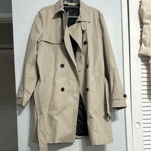 Zara Tan Trench Coat with Epaulettes